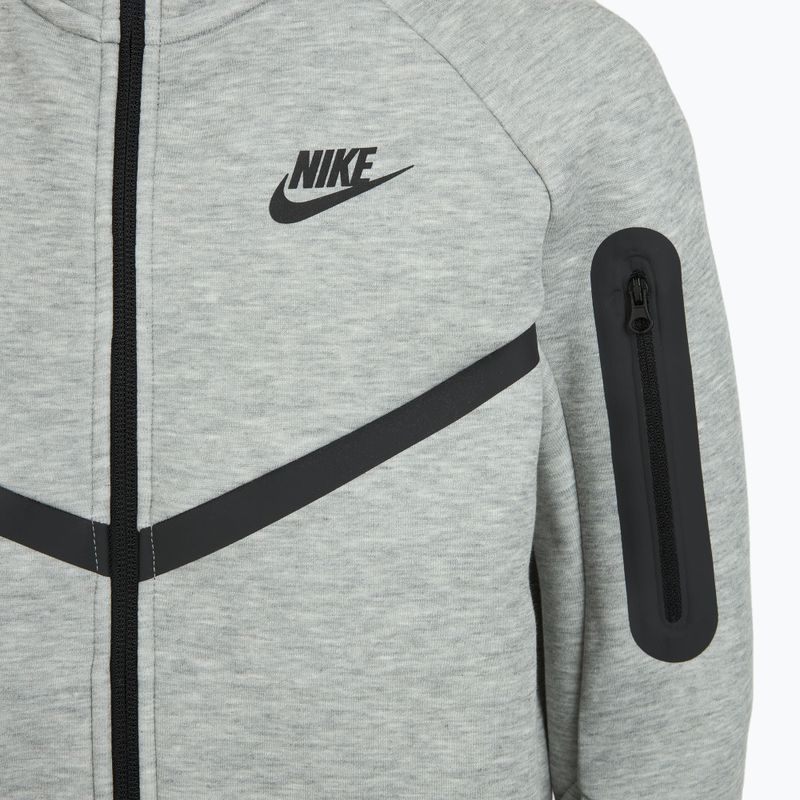 Hanorac pentru copii Nike Sportswear Tech Fleece Full-Zip dark grey heather/black/black 11