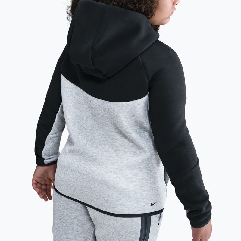 Bluză pentru copii Nike Sportswear Tech Fleece Full-Zip dark grey heather/black/black/black 5