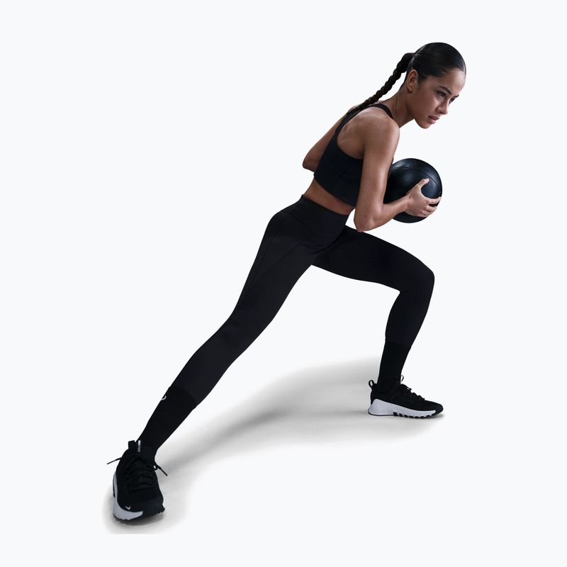 Colanți de antrenament pentru femei Nike Universa High-Waisted 7/8 black/anthracite/dark smoke grey 4