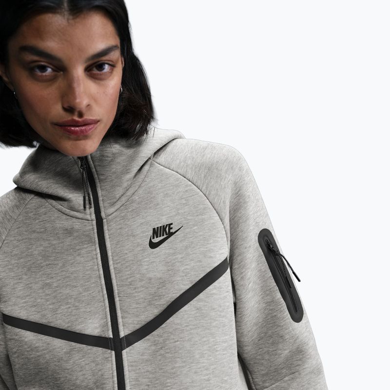 Bluză pentru femei Nike Sportswear Tech Fleece Windrunner dark grey heather/black 5