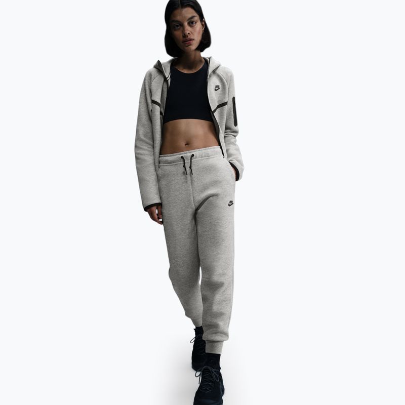 Pantaloni pentru femei Nike Sportswear Tech Fleece Mid-Rise dark grey heather/black 2