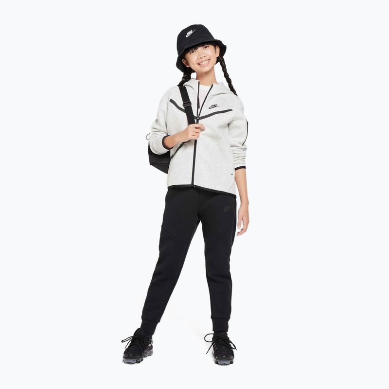 Bluză pentru copii Nike Sportswear Tech Fleece light grey/heather/black/black 2