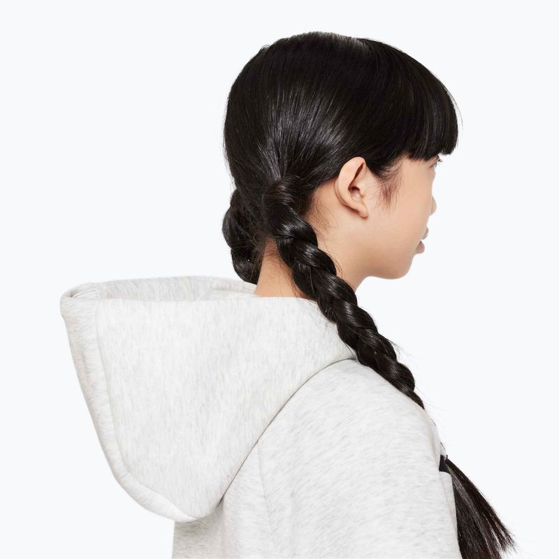 Bluză pentru copii Nike Sportswear Tech Fleece light grey/heather/black/black 5