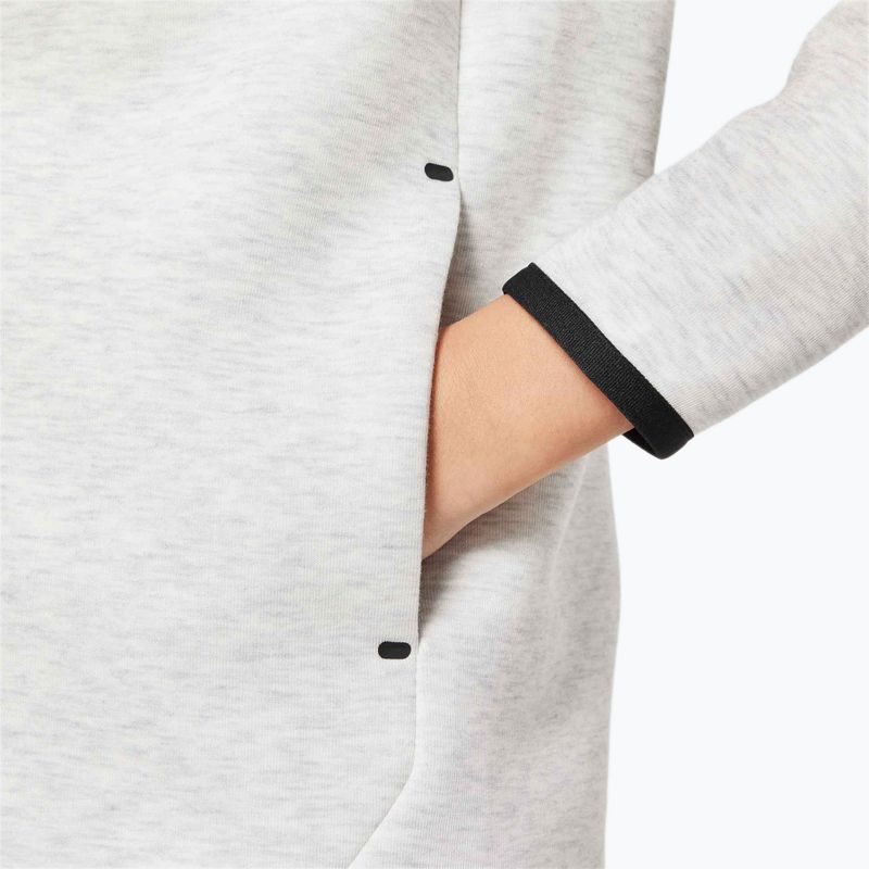 Bluză pentru copii Nike Sportswear Tech Fleece light grey/heather/black/black 7