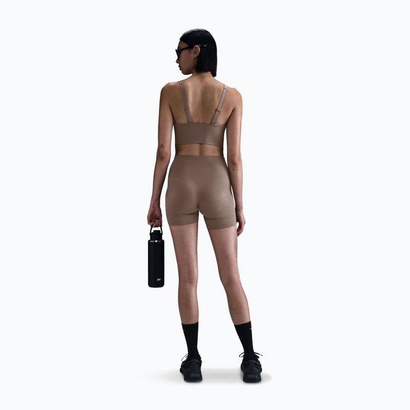 Sutien de antrenament Nike Alate Medium Support Longline mink brown/white 3