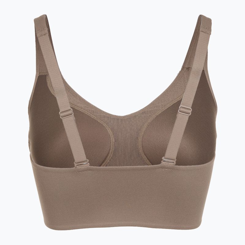 Sutien de antrenament Nike Alate Medium Support Longline mink brown/white 9