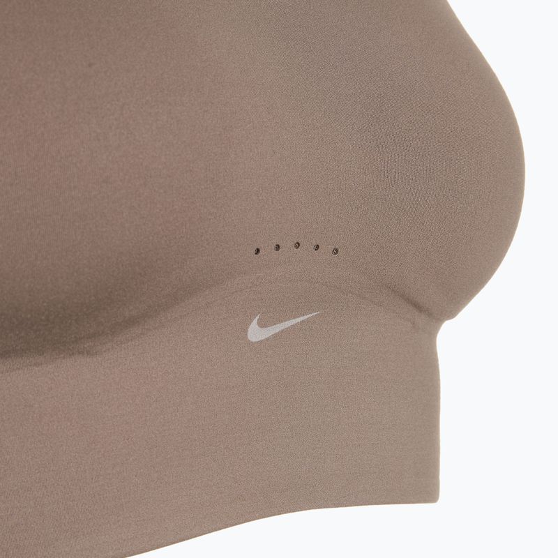 Sutien de antrenament Nike Alate Medium Support Longline mink brown/white 10