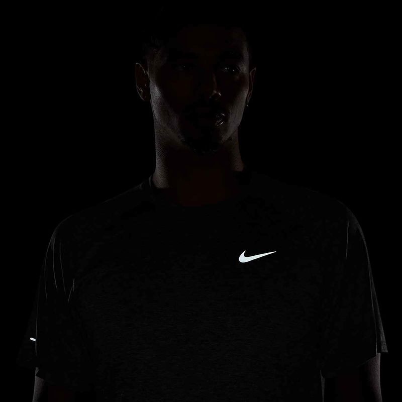 Tricou de alergare pentru bărbați Nike Stride ADV smoke grey / heather 7
