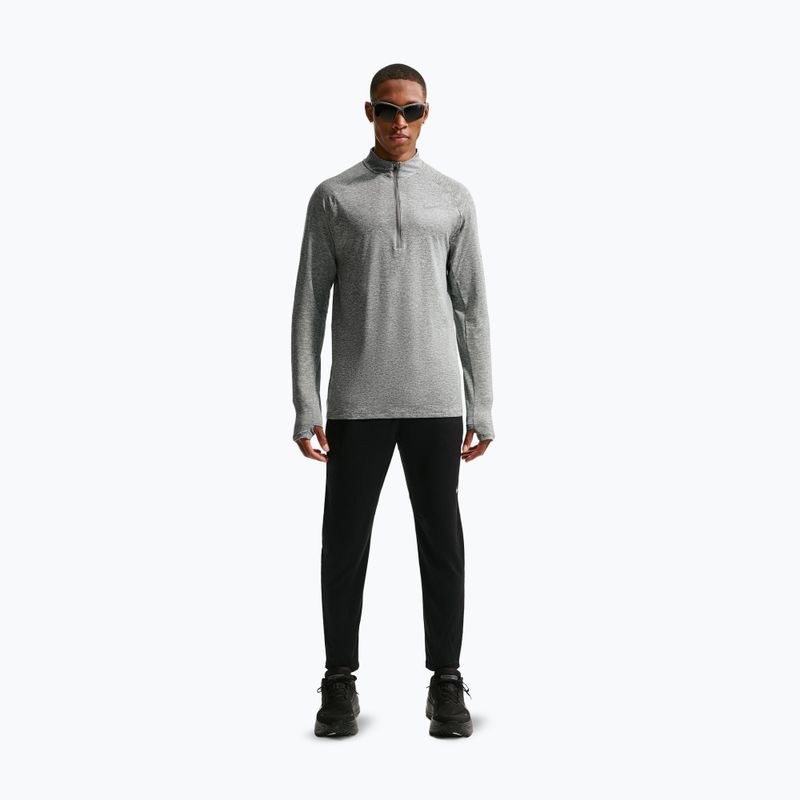Bluză de alergare pentru bărbați Nike Stride 1/4 Zip Dri-Fit smoke grey/heather 2