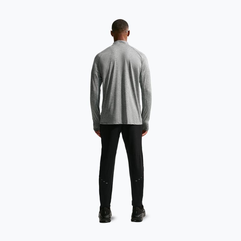 Bluză de alergare pentru bărbați Nike Stride 1/4 Zip Dri-Fit smoke grey/heather 3