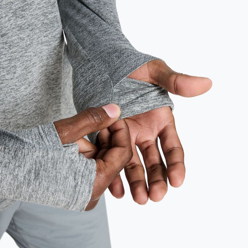 Bluză de alergare pentru bărbați Nike Stride 1/4 Zip Dri-Fit smoke grey/heather 9