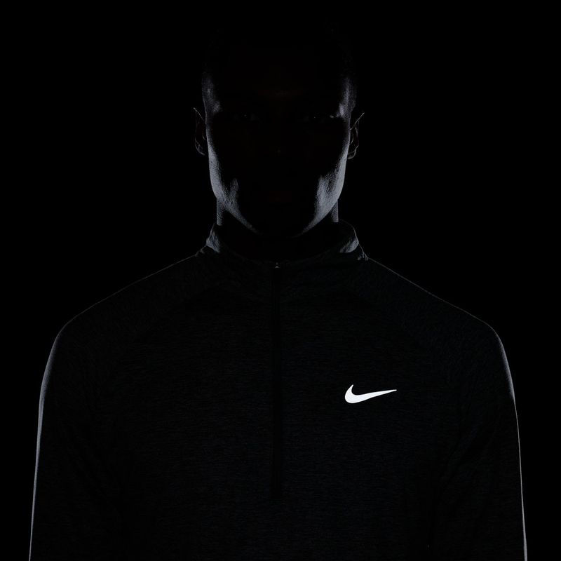 Bluză de alergare pentru bărbați Nike Stride 1/4 Zip Dri-Fit smoke grey/heather 10