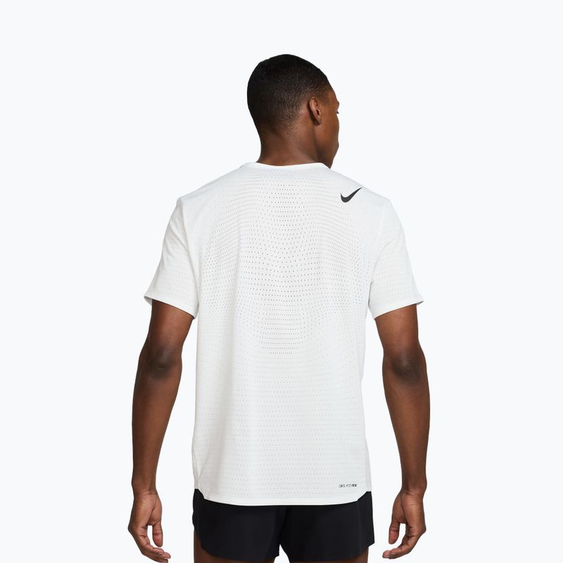 Tricou de alergare pentru bărbați Nike AeroSwift Dri-Fit ADV Summit White/Black 3