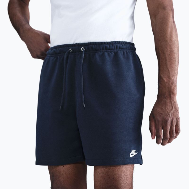 Pantaloni scurți pentru bărbați Nike Club French Terry Flow obsidian/obsidian/white 4