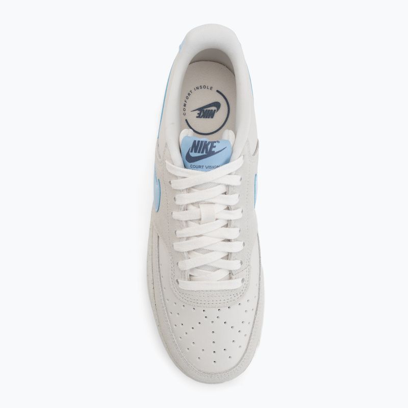 Încălțăminte pentru femei Nike Court Vision Low phantom/light bone/psychic blue 5