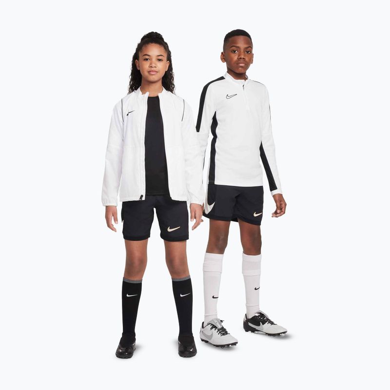 Pantaloni scurți de fotbal pentru copii Nike Academy Dri-Fit Jr black/black/pale ivory/ pale ivory 8