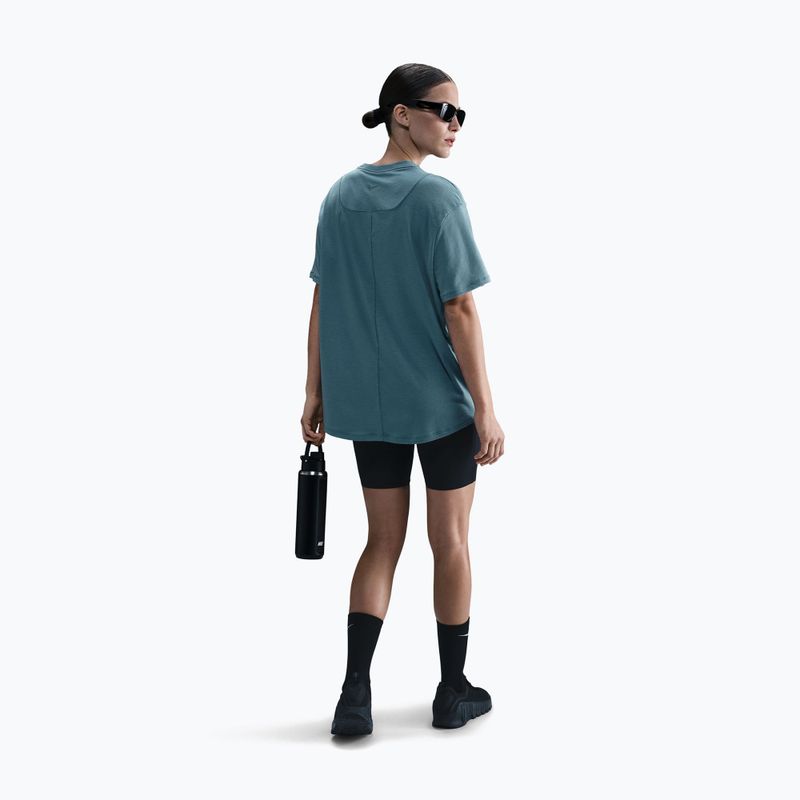 Tricou pentru femei Nike One Relaxed Dri-Fit smokey blue/black 3