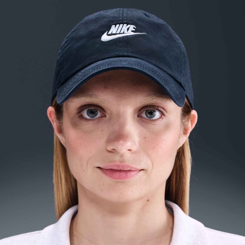 Șapcă Nike Club Unstructured Futura Wash obsidian/white 3