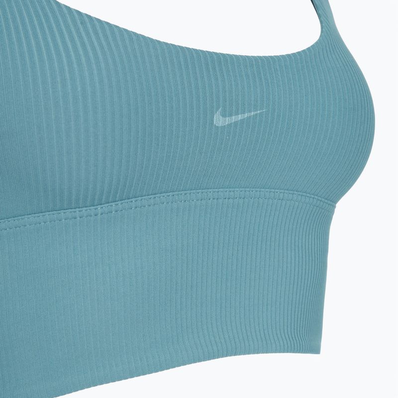 Sutien de antrenament Nike Zenvy Rib Light Support smokey blue/white 3