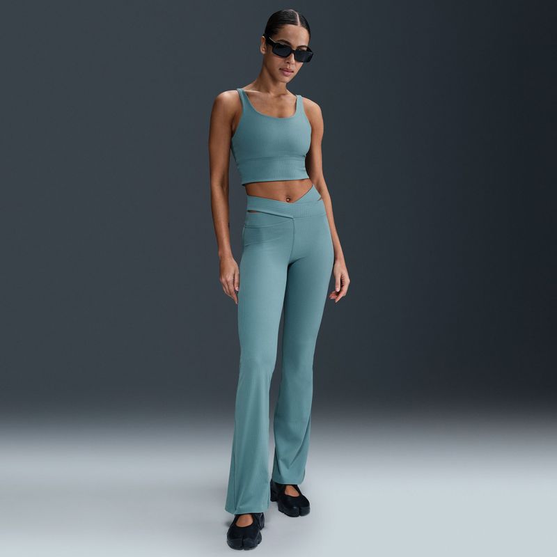 Sutien de antrenament Nike Zenvy Rib Light Support smokey blue/white 4