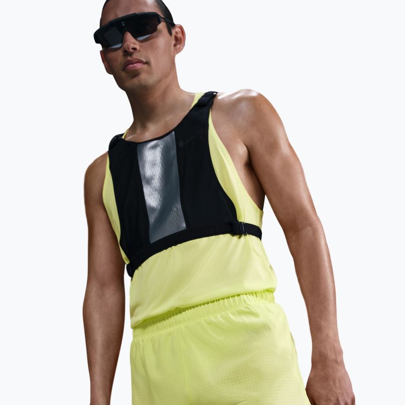 Pantaloni scurți de alergare pentru bărbați Nike Fast Dri-Fit Brief Lined 3" light lemon twist/black 4