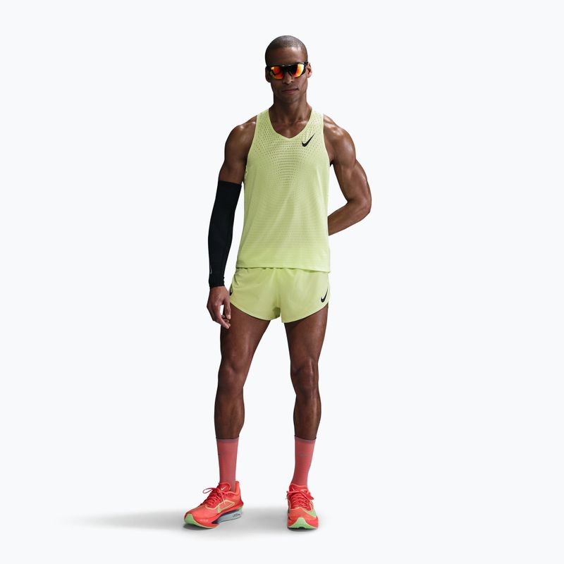 Tricou de alergare pentru bărbați Nike AeroSwift Dri-Fit ADV light lemon twist/black 2
