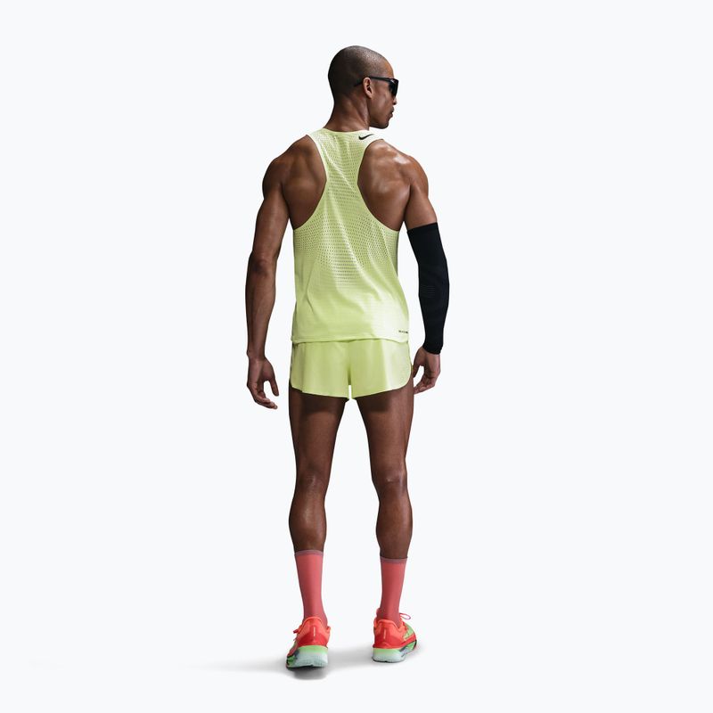 Tricou de alergare pentru bărbați Nike AeroSwift Dri-Fit ADV light lemon twist/black 3