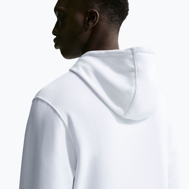 Bluză pentru bărbați Nike Club Pullover Hoodie white/white/black 5