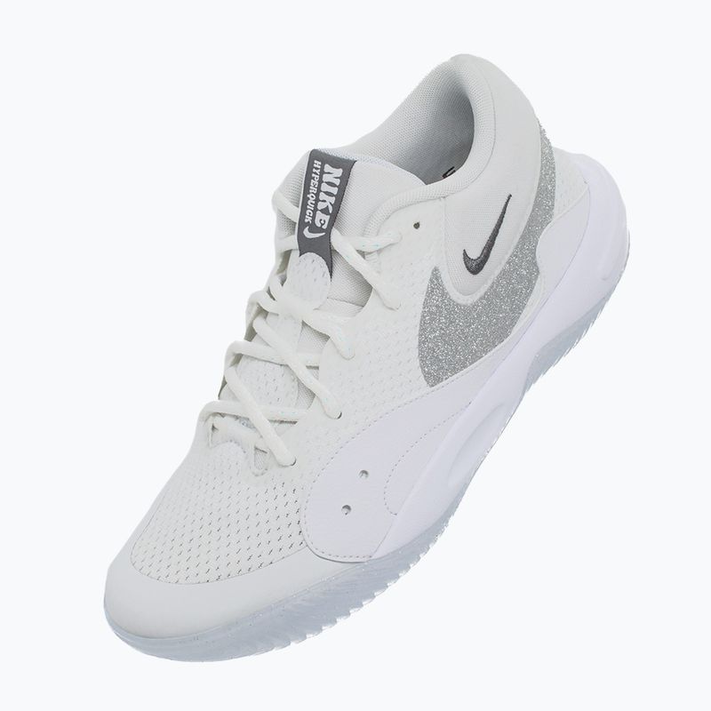 Încălțăminte de volei pentru femei Nike Hyperquick Court Flight SE smmit white/metalic silver/pure platinum 14