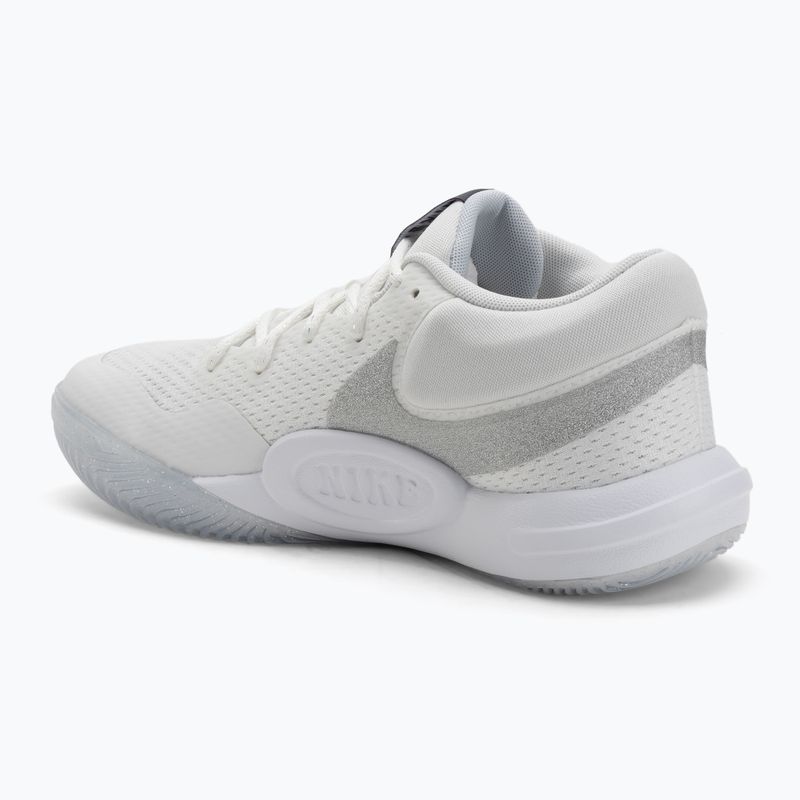 Încălțăminte de volei pentru femei Nike Hyperquick Court Flight SE smmit white/metalic silver/pure platinum 3