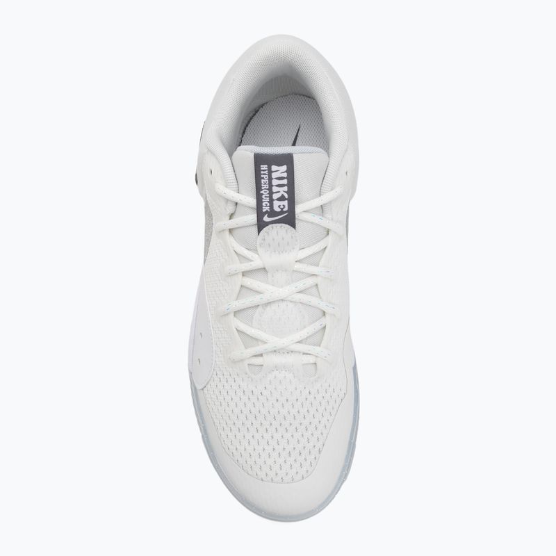 Încălțăminte de volei pentru femei Nike Hyperquick Court Flight SE smmit white/metalic silver/pure platinum 5