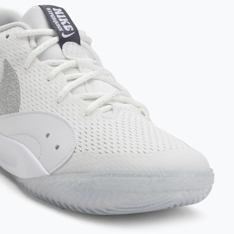 Încălțăminte de volei pentru femei Nike Hyperquick Court Flight SE smmit white/metalic silver/pure platinum 7