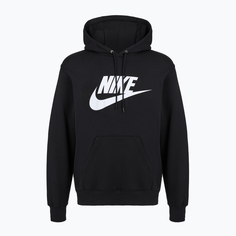 Bluză pentru bărbați Nike Club Pullover Hoodie black/black/white 6