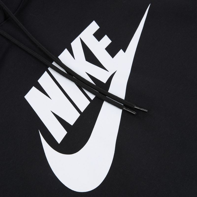 Bluză pentru bărbați Nike Club Pullover Hoodie black/black/white 8