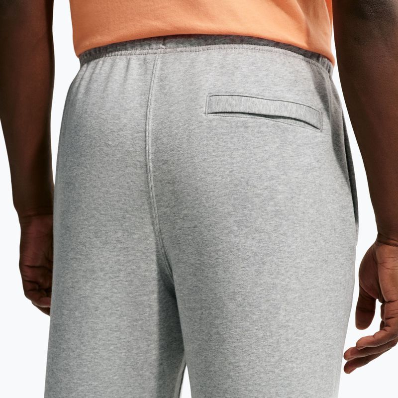 Pantaloni pentru bărbați Nike Club Cuffed Brushed dark grey heather/light smoke grey/white 5