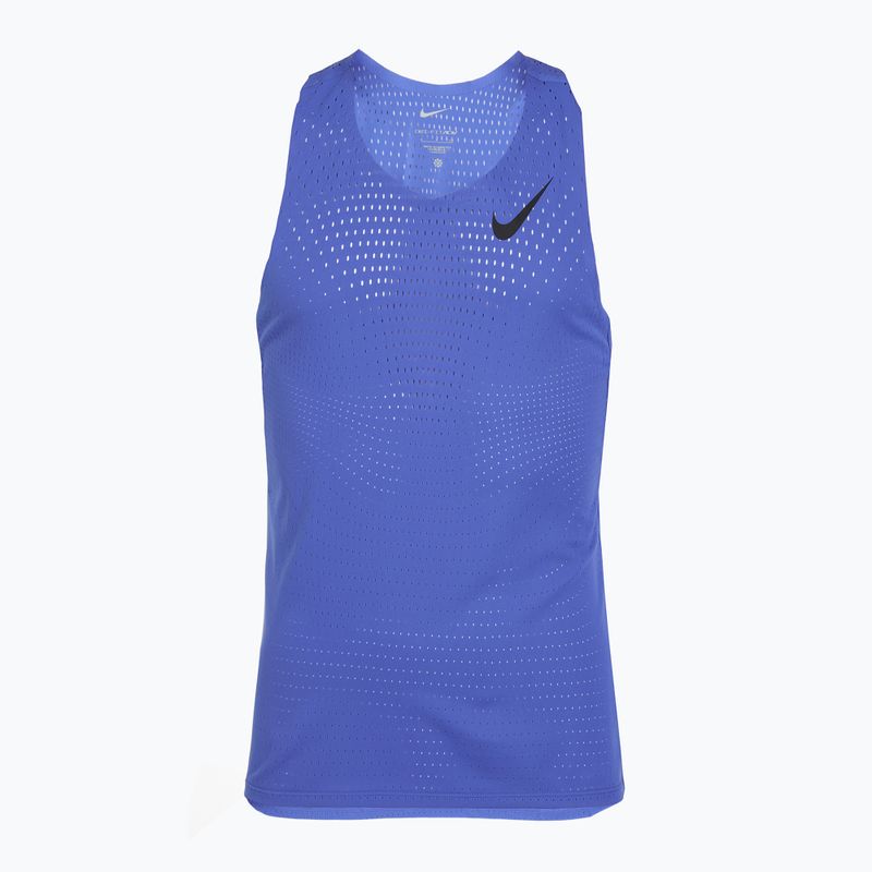 Tricou de alergare pentru bărbați Nike AeroSwift Dri-Fit ADV comet blue / black 7