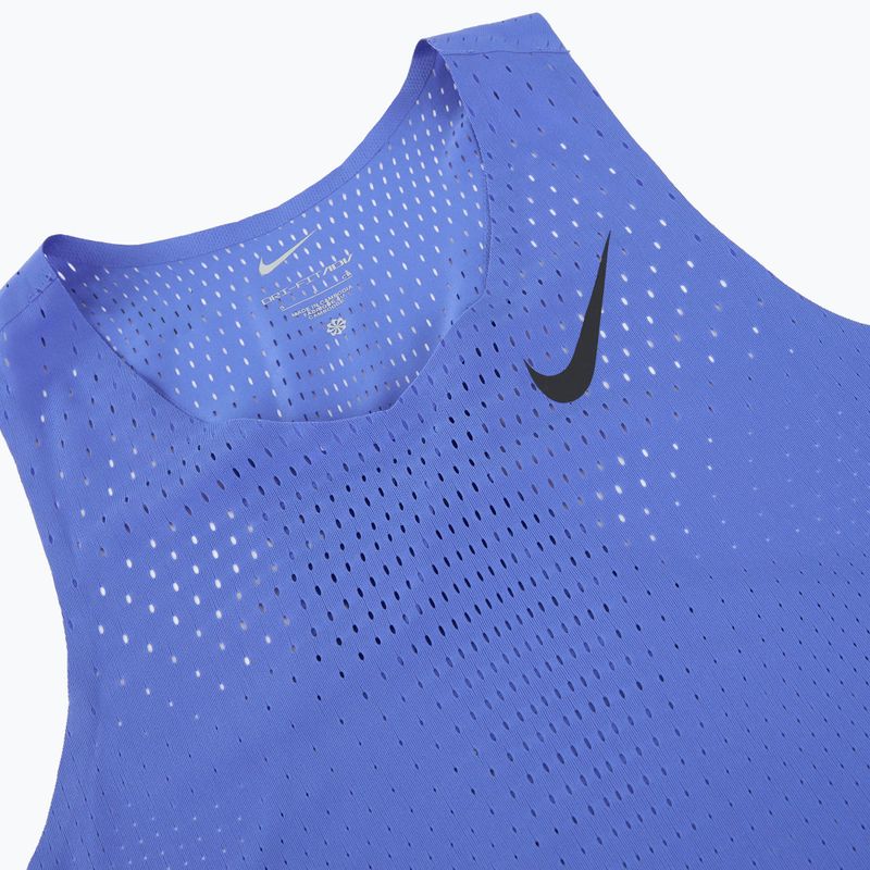 Tricou de alergare pentru bărbați Nike AeroSwift Dri-Fit ADV comet blue / black 9