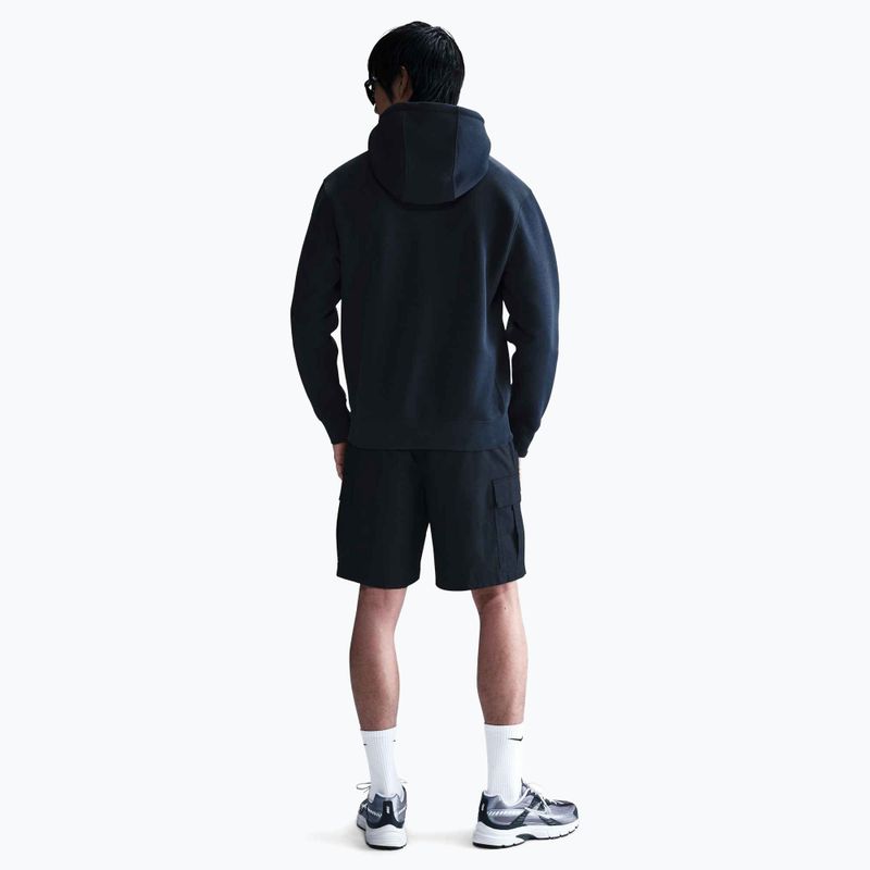 Hanorac pentru bărbați Nike Club Full Zip Hoodie obsidian/obsidian/white 3