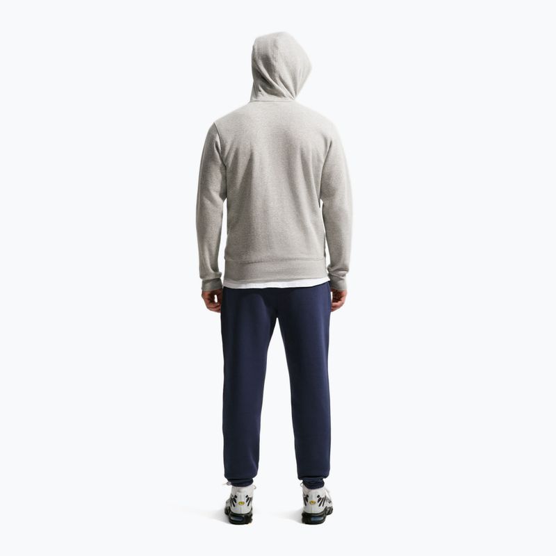 Pantaloni pentru bărbați Nike Club Cuffed Brushed obsidian/obsidian/white 3
