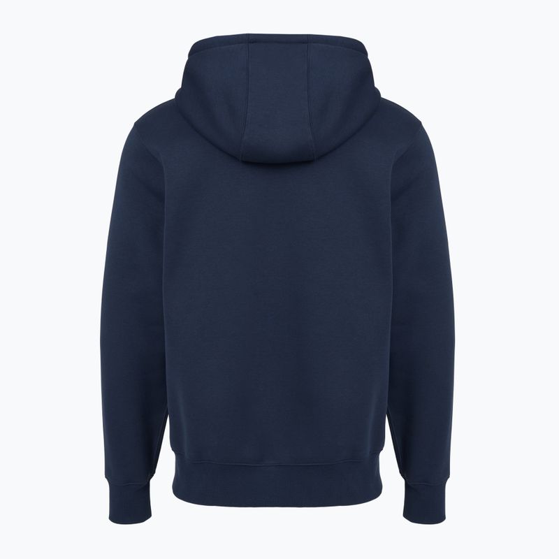 Hanorac pentru bărbați Nike Club Full Zip Hoodie obsidian/obsidian/white 7