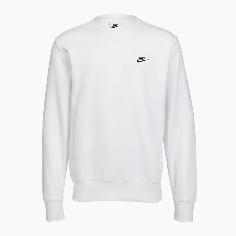 Bluză pentru bărbați Nike Club Fleece Crew white/black 7