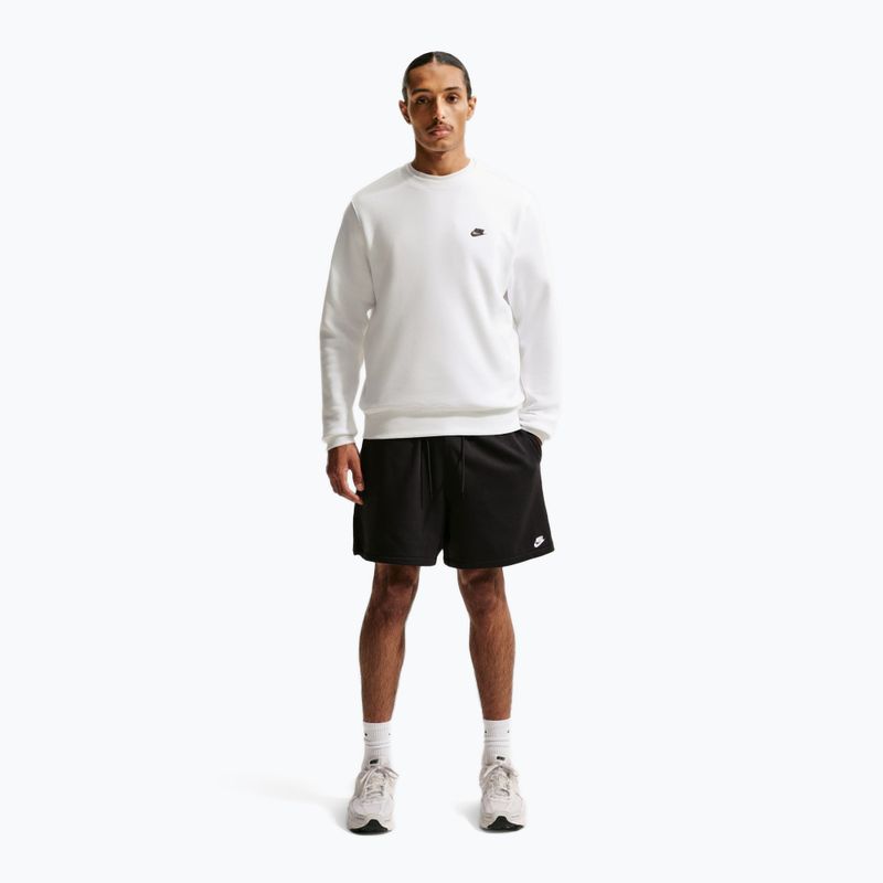 Bluză pentru bărbați Nike Club Fleece Crew white/black 2