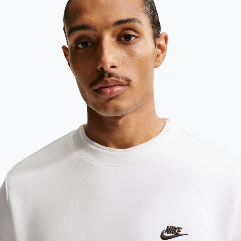Bluză pentru bărbați Nike Club Fleece Crew white/black 6