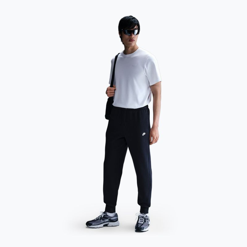 Pantaloni pentru bărbați Nike Club Jogger obsidian/obsidian/white 2