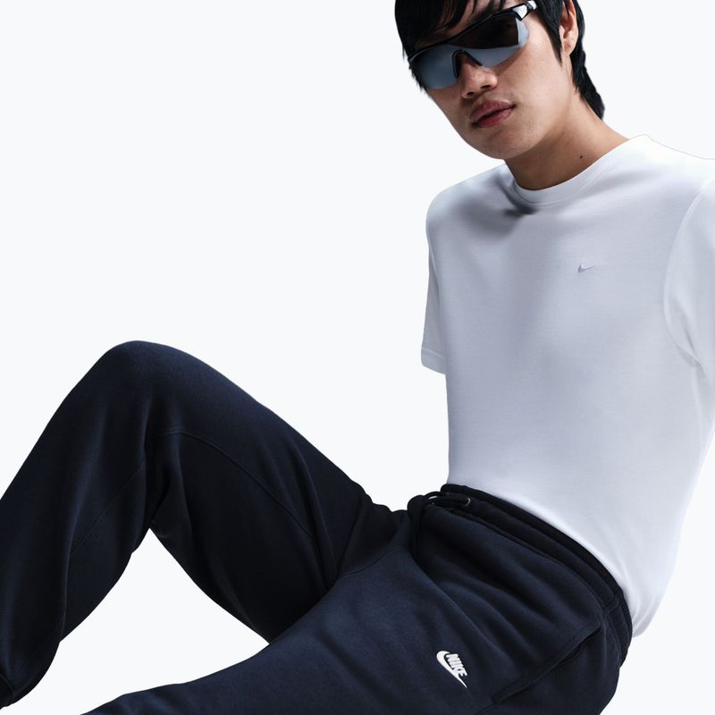 Pantaloni pentru bărbați Nike Club Jogger obsidian/obsidian/white 4