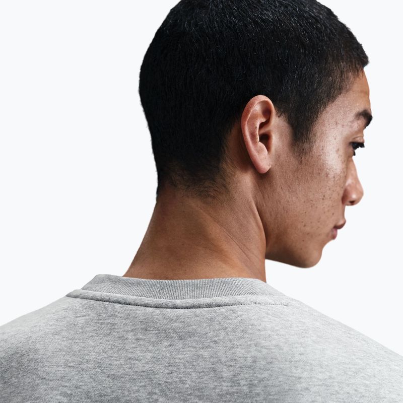 Hanorac pentru bărbați Nike Club Fleece Crew dark grey heather/white 5