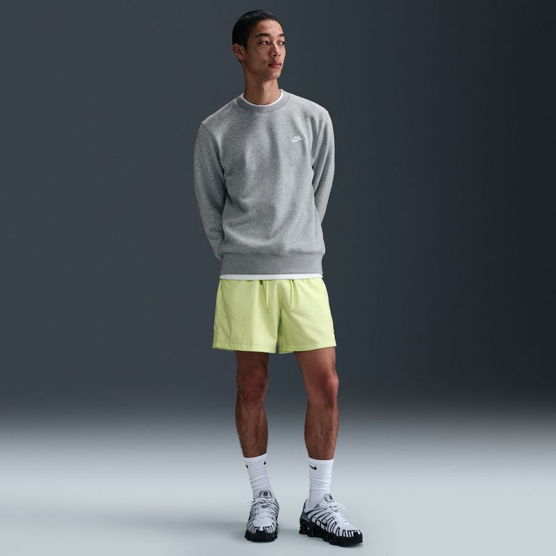 Hanorac pentru bărbați Nike Club Fleece Crew dark grey heather/white 6