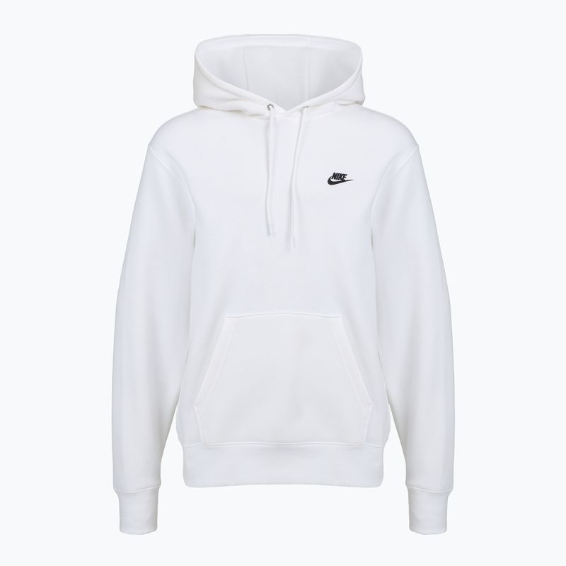 Bluză pentru bărbați Nike Club Pullover Hoodie white/white/black 7