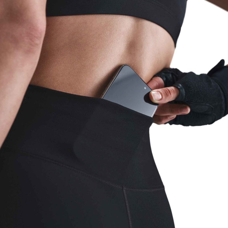 Colanți pentru femei Nike One High-Waisted black/white 4