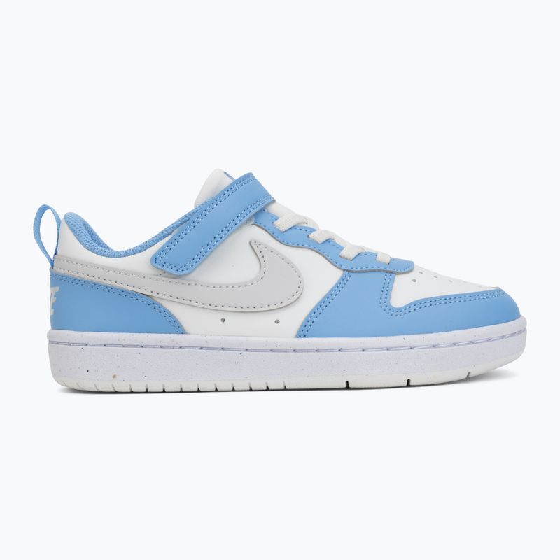 Încălțăminte pentru copii Nike Court Borough Low Recraft summit white/cobalt pulse/vast grey 2